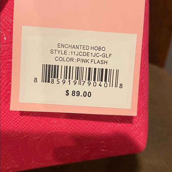 Juicy Couture Hot Pink Shoulder Bag with Gold Accents - Picture 2 of 8